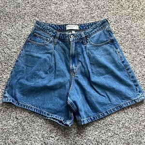 Abercrombie High Rise Denim Shorts (Curve Love)